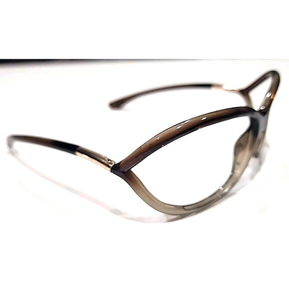 Tom Ford TF8 38F No Lenses Brown Butterfly Wrap Sunglasses Frame 61-16 120 - Picture 3 of 11